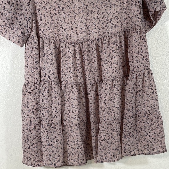 HAZEL Alison Lilac Flowy Lined Mini Dress Size Medium New - Picture 4 of 10